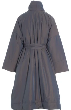 Changeant Nylon Frakke Med Baelte-BITTE KAI RAND Outlet