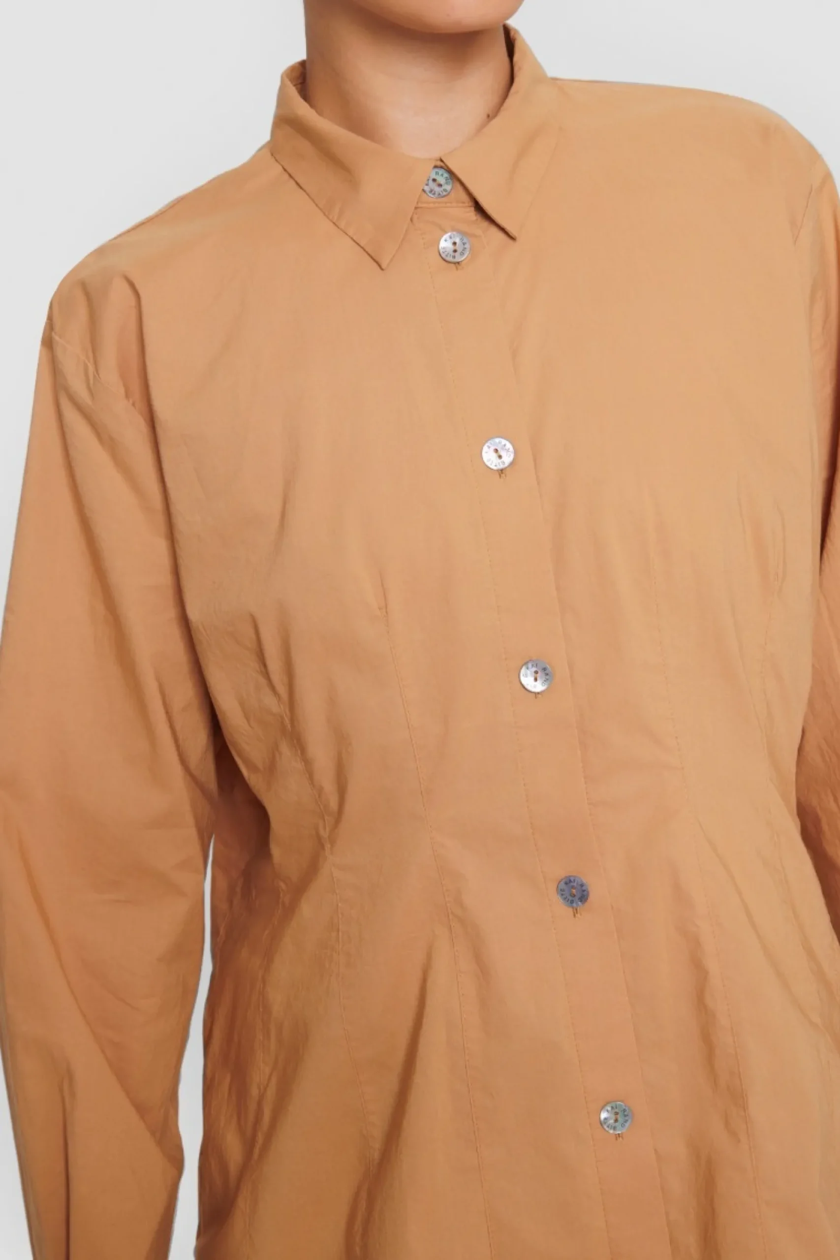 Core Cotton Skjorte Med Krave-BITTE KAI RAND Sale