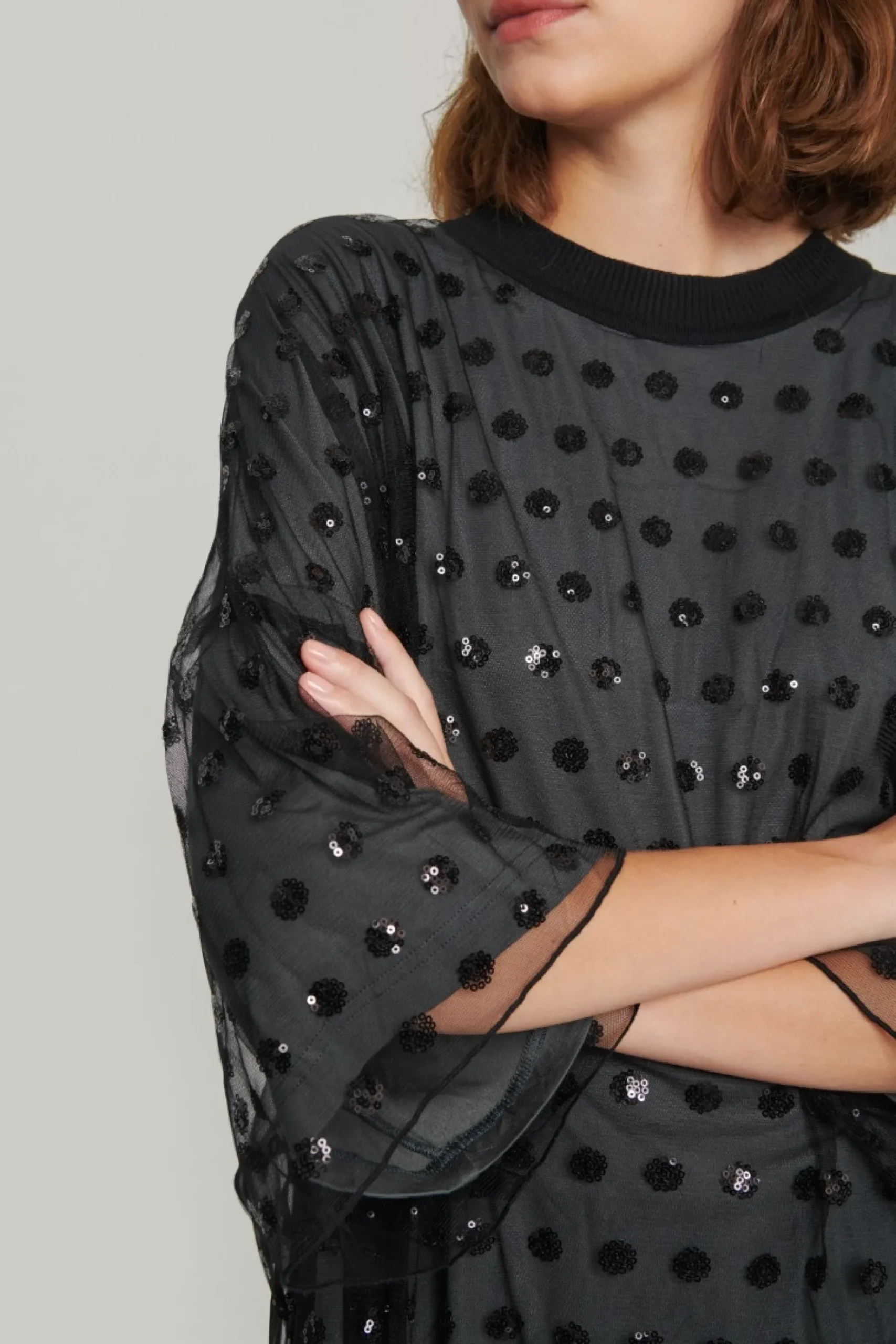 Embroidery Mesh Bluse-BITTE KAI RAND Hot