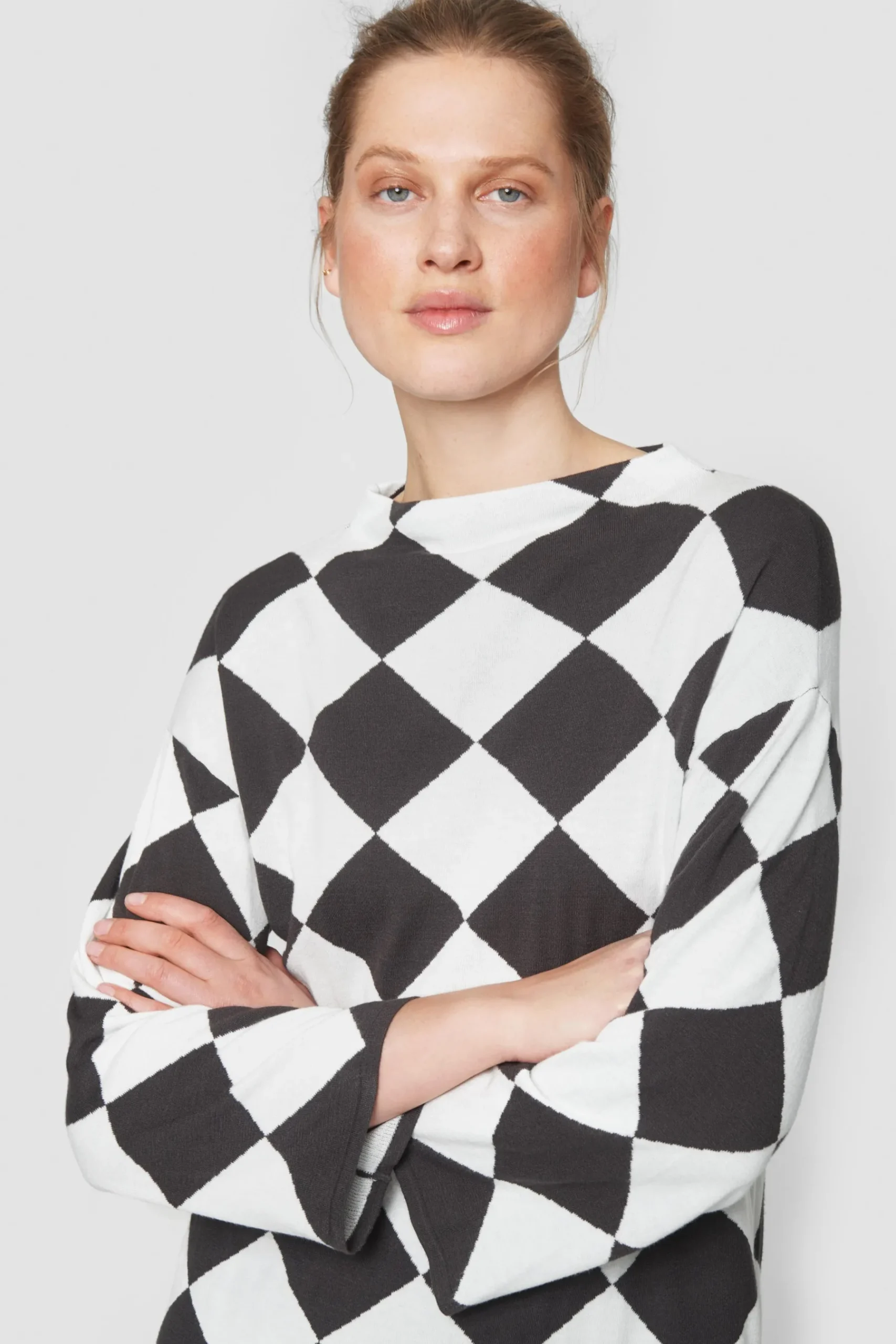 Floret Knit Langaermet Bluse-BITTE KAI RAND Clearance