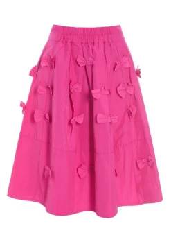 Fukkura Poplin Nederdel Med Slojfer-BITTE KAI RAND Sale