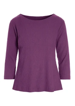 Globe Rib Bluse Med 3/4 Aerme-BITTE KAI RAND Sale