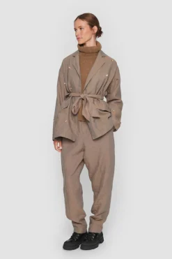 Lazy Linen Jakke Med Sten-BITTE KAI RAND Best