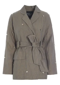 Lazy Linen Jakke Med Sten-BITTE KAI RAND Best