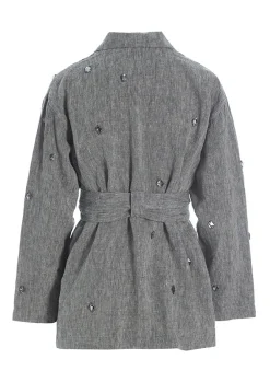 Lazy Linen Jakke Med Sten-BITTE KAI RAND Best