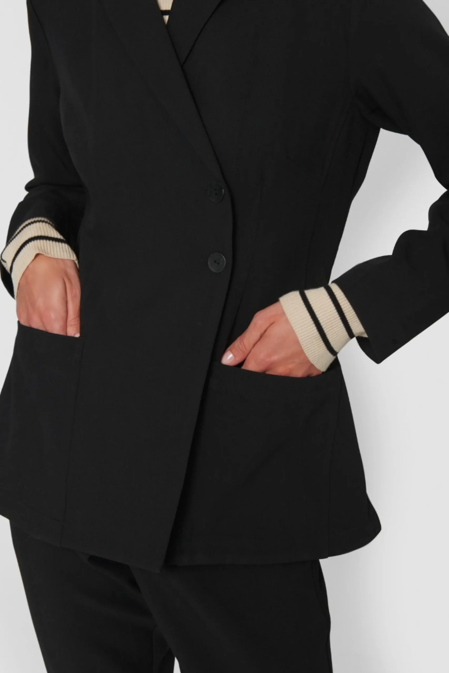 Lux Stretch Blazer Jakke-BITTE KAI RAND Clearance