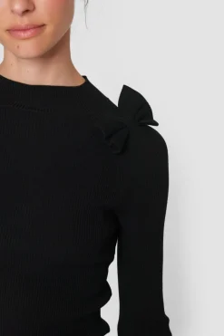 Saku Knit Bluse Med Slojfe-BITTE KAI RAND