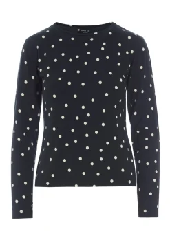 Scattered Dot Jersey Bluse-BITTE KAI RAND Best