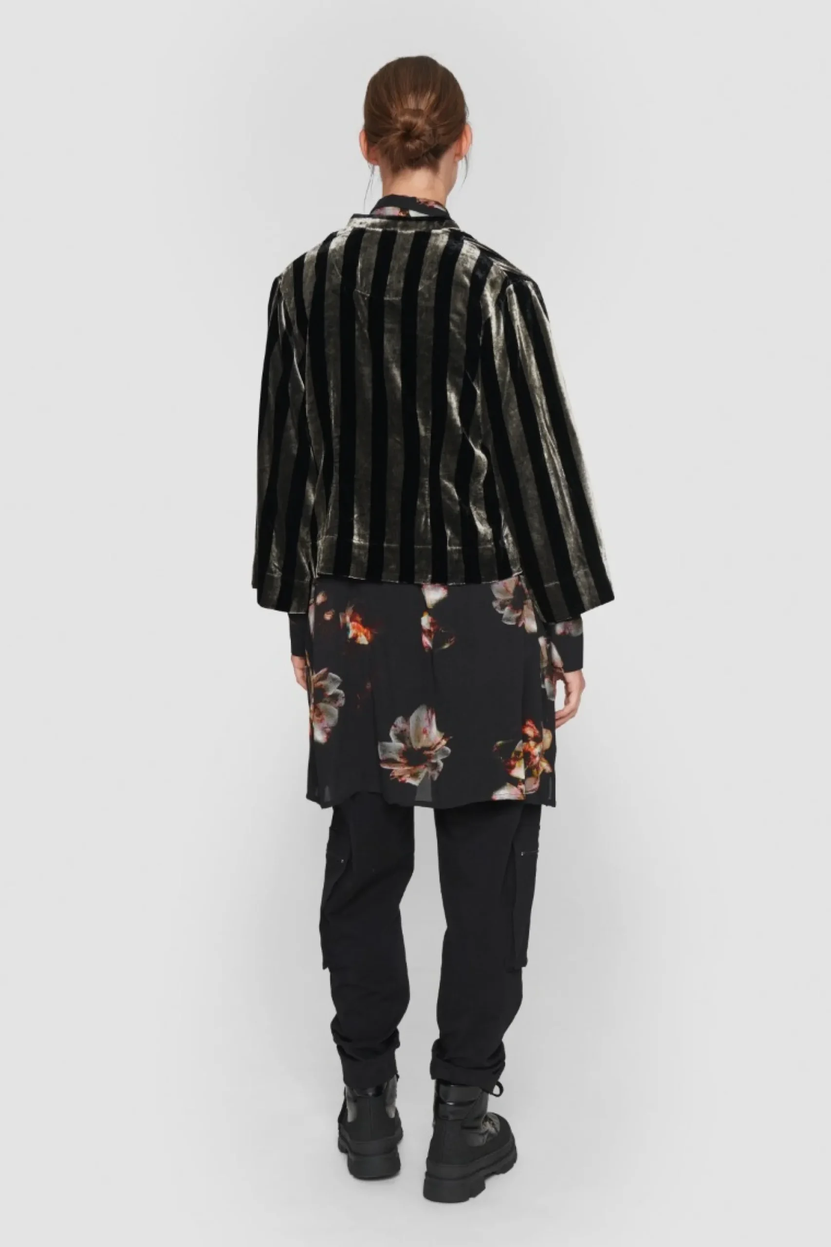 Velvet Stripe Jakke-BITTE KAI RAND Hot