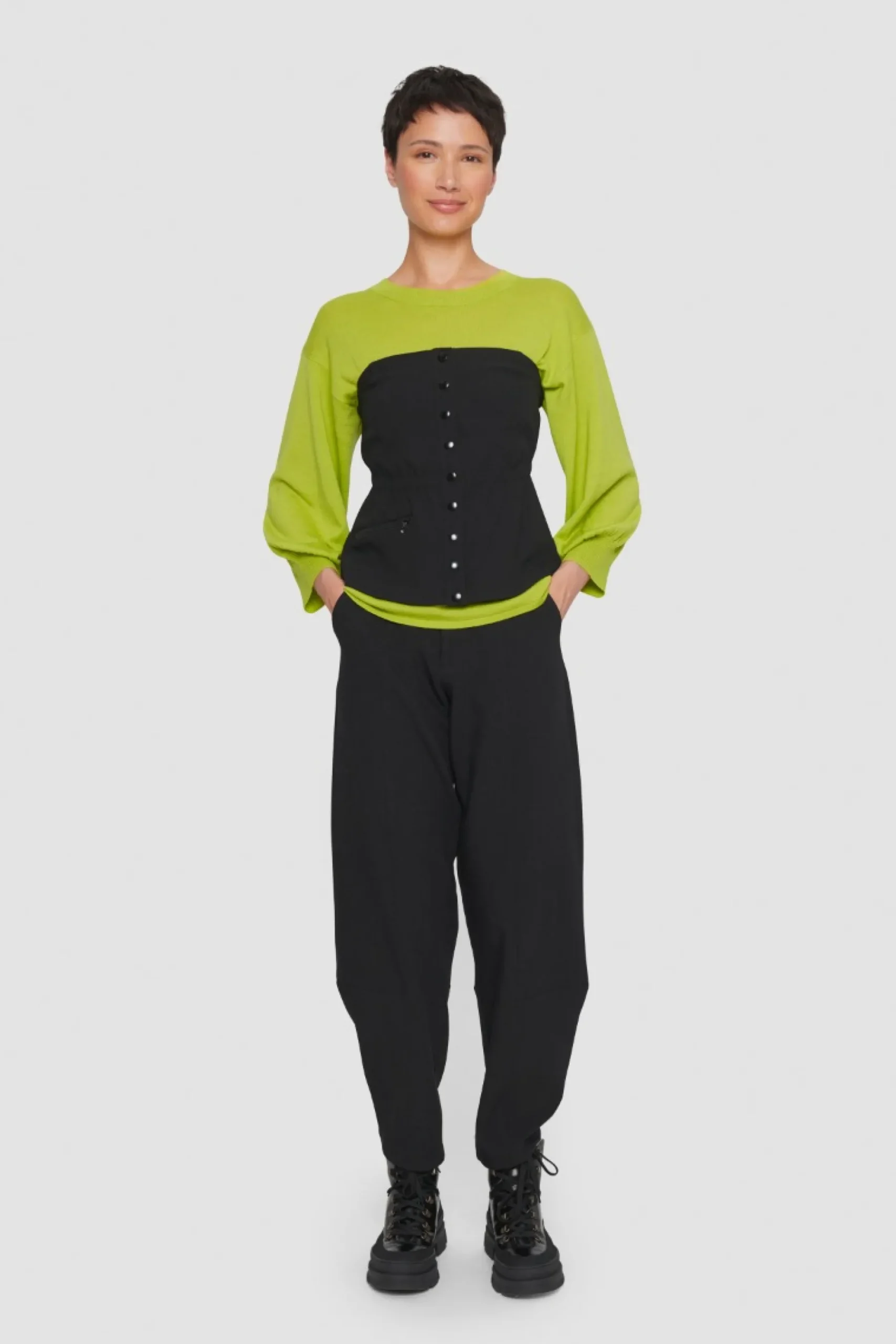 Wakasu Wool Blend Bluse Med 3/4 Aerme-BITTE KAI RAND