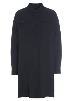 Wrinkle Viscose Lang Skjorte-BITTE KAI RAND Outlet